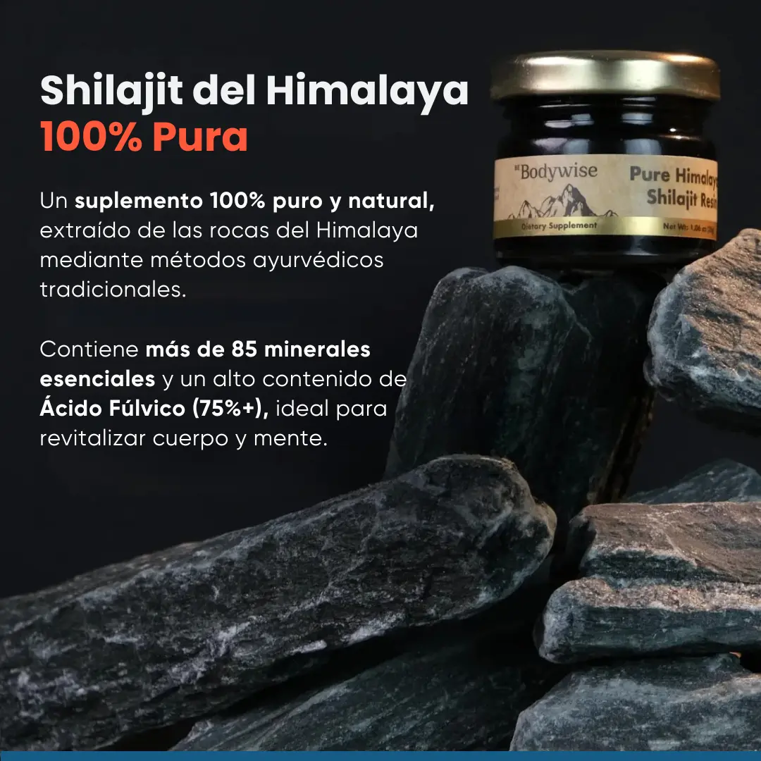 🌋 Shilajit Puro del Himalaya — Energía y Vitalidad Natural