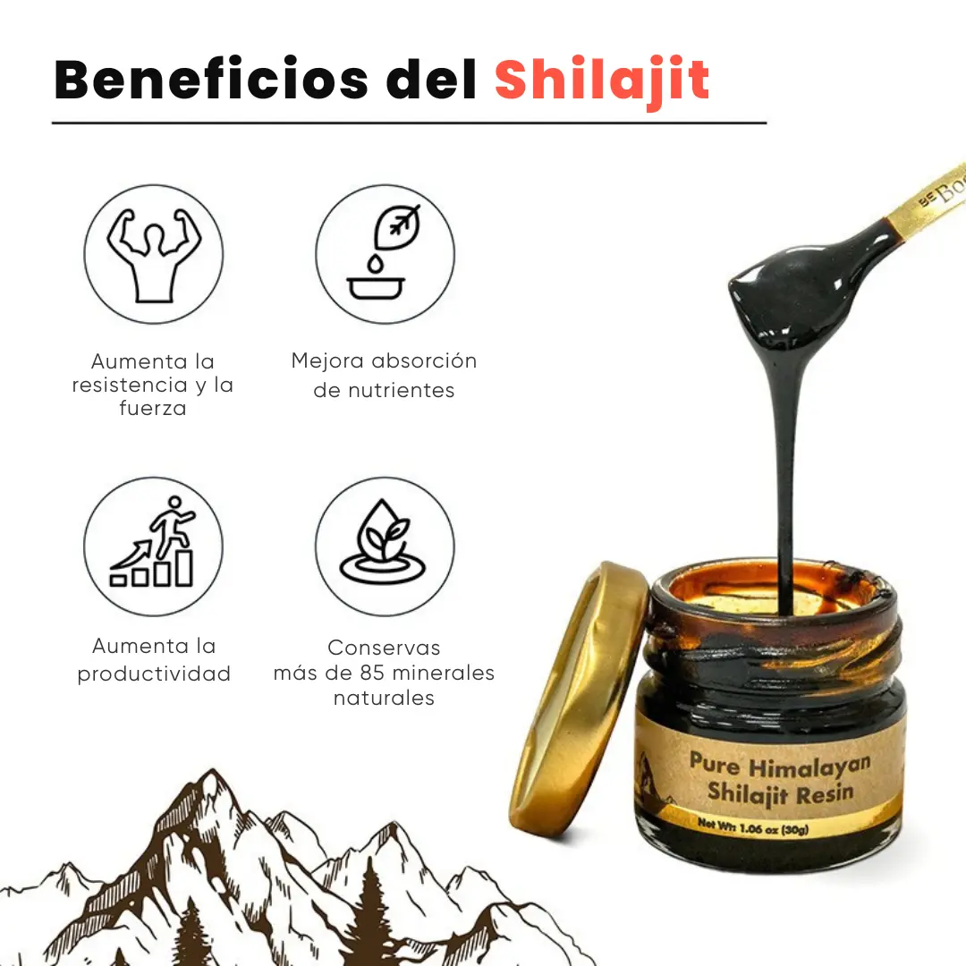 🌋 Shilajit Puro del Himalaya — Energía y Vitalidad Natural
