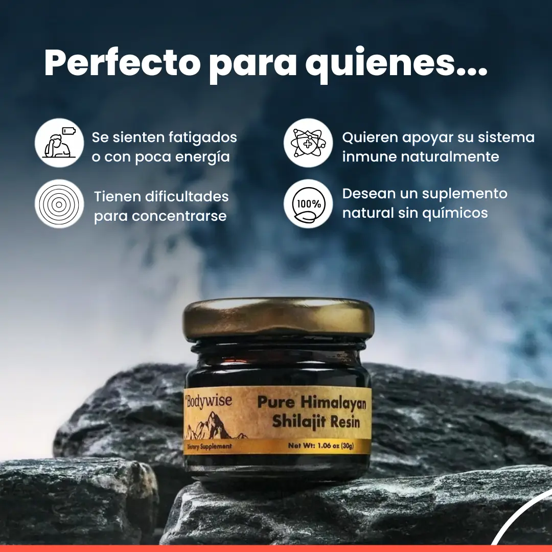 🌋 Shilajit Puro del Himalaya — Energía y Vitalidad Natural