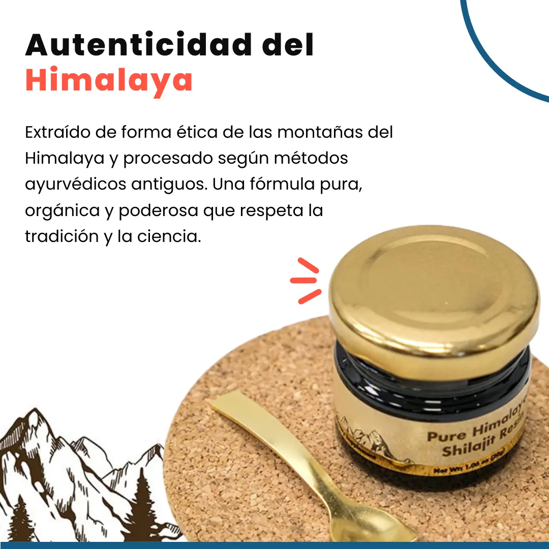 🌋 Shilajit Puro del Himalaya — Energía y Vitalidad Natural